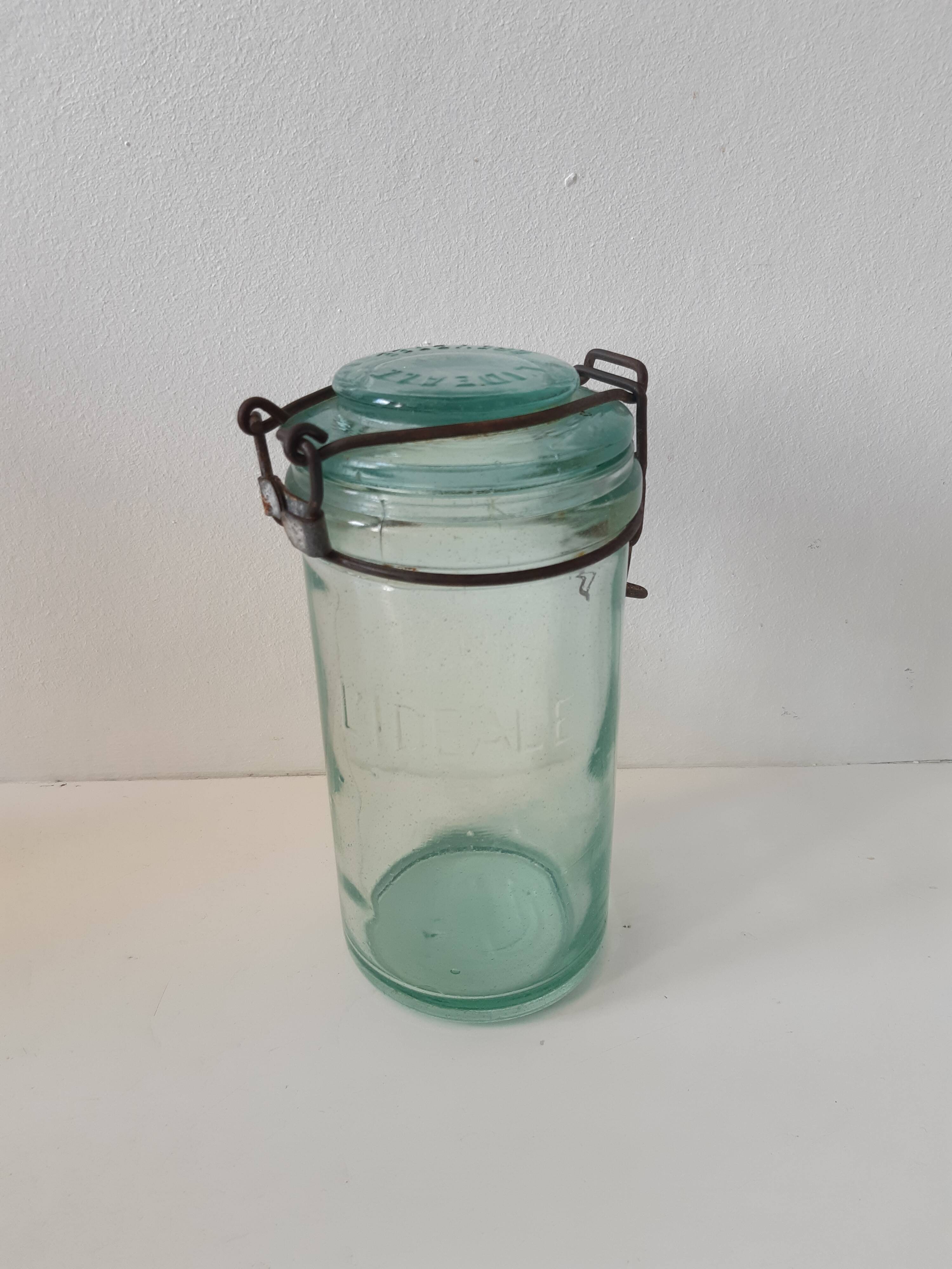Pot en verre l'idéale vintage