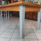 Solid walnut table circa 1980 with double patina