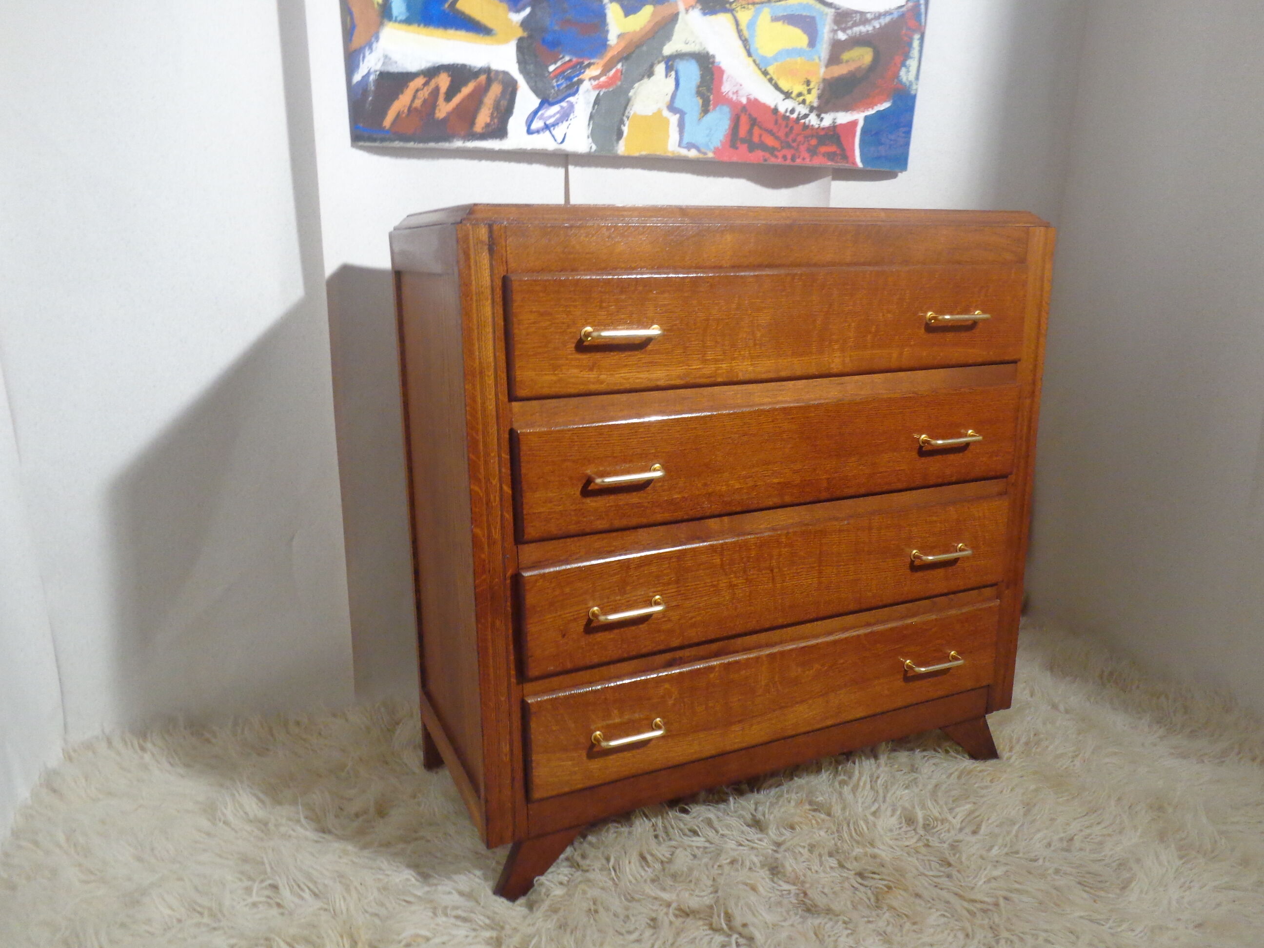 Vintage dresser from the 50s feet compass