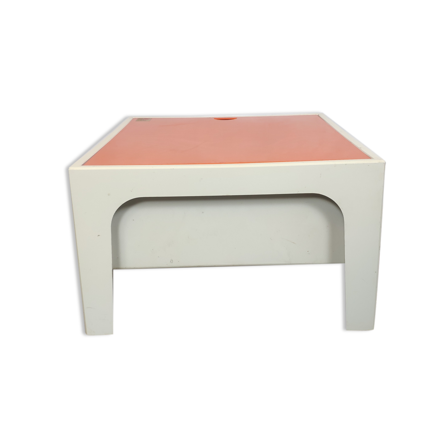 Orange and white vintage Prisunic "Flair" 1970