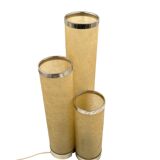 Hollywood regency fiberglass and brass table lamp, Italy 1970s