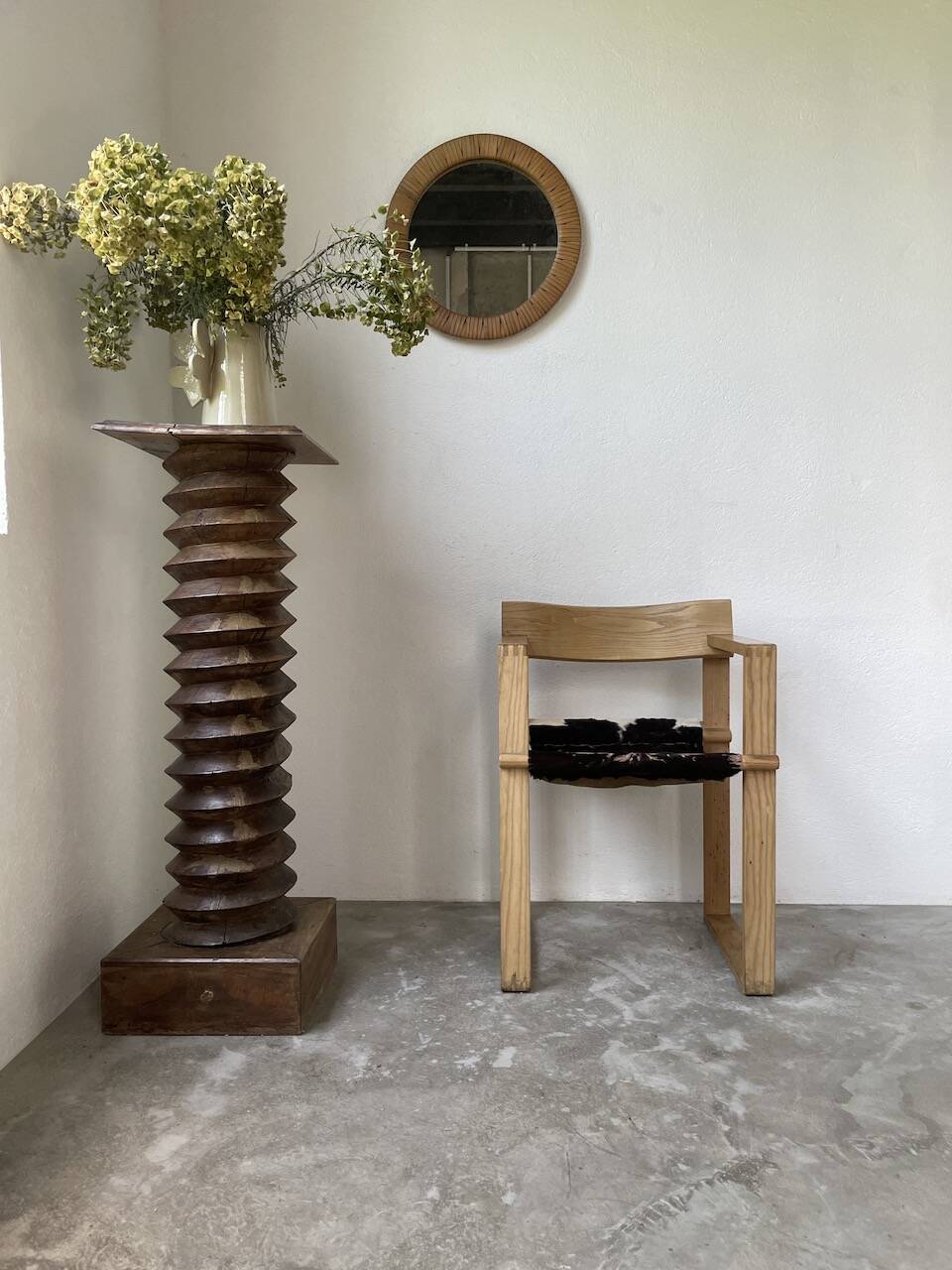 Oak chairs with armrests Ate Van Apeldoorn