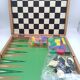 Goose game 60s/70s, little horses, lady