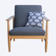 1960s Armchair Wilhelm Knoll in oak wood