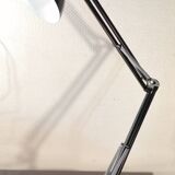 Large black Aluminor articulated desk lamp made in France vintage 1970