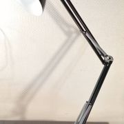 Large black Aluminor articulated desk lamp made in France vintage 1970