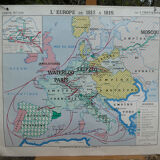 Carte scolaire ancienne de L' Europe de 1812 à 1815 - N°228 /229