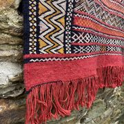 Handwoven Berber Kilim rug, wall hanging.