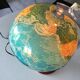 Mappemonde lumineuse années 70