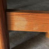 Suite of 4 1970 pine stools with wings