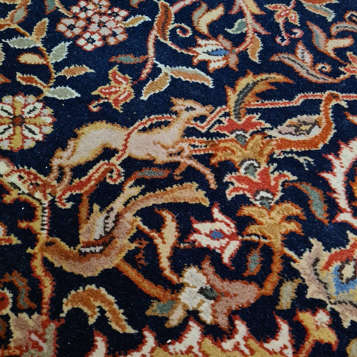 Indian Carpet With “Isfahan”/”Kechan” Design Mix From The 1980s