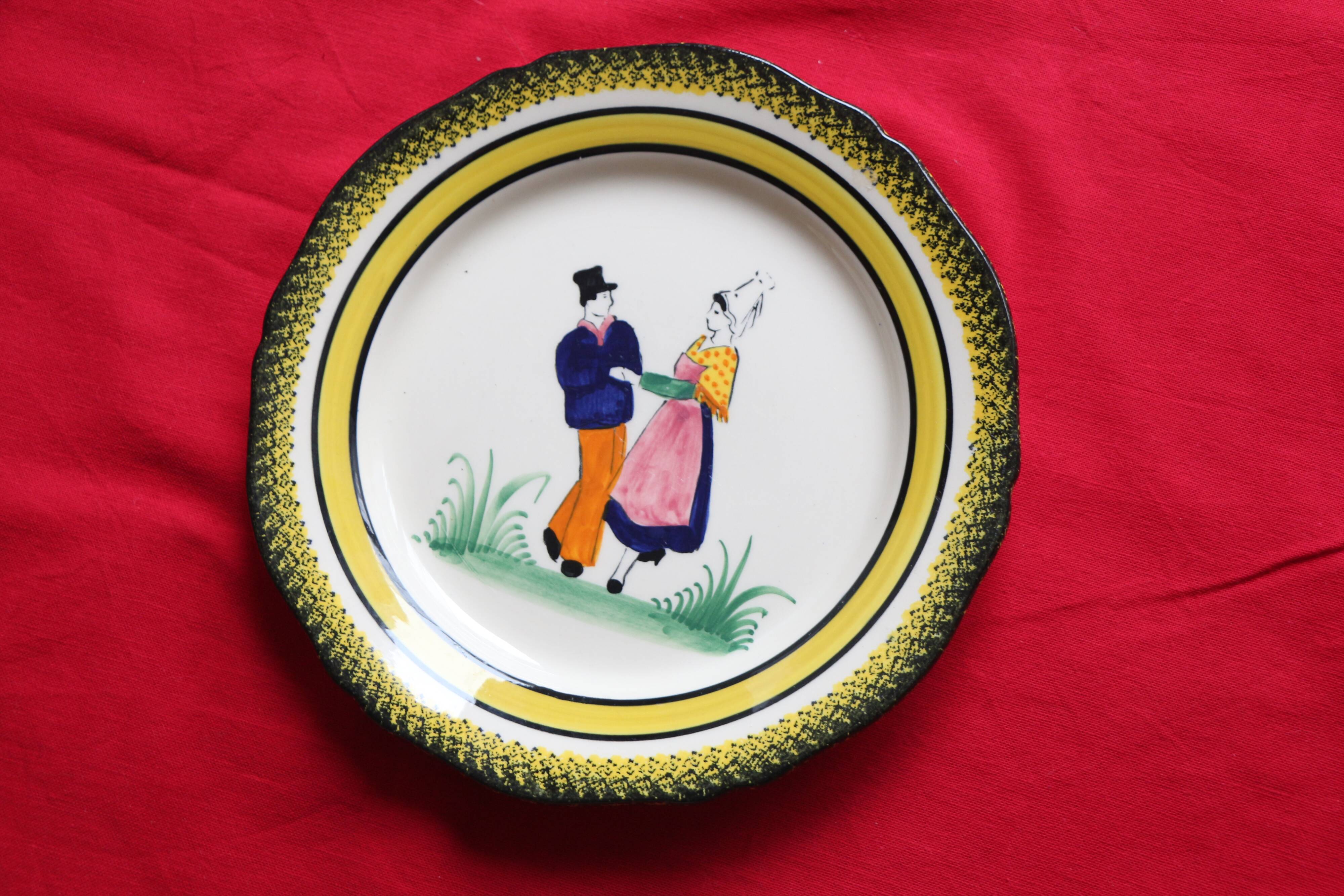Henriot Quimper Plate