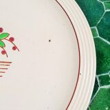 Plat rond Longwy art déco