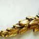 Antique gilt bronze pediment, furniture decoration, mirror, signed JF