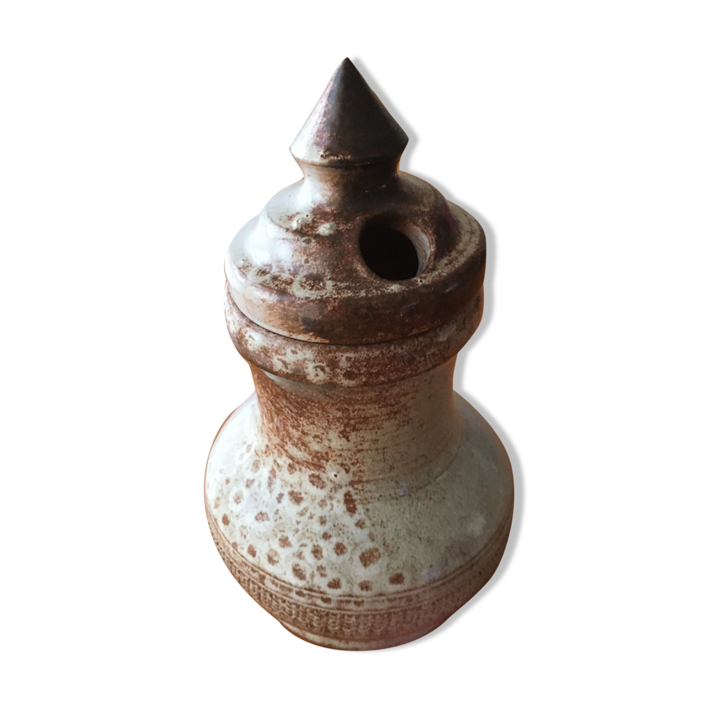 Grimaud faience sandstone olive pot