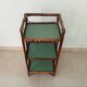 Vintage standing shelf in bamboo and rattan 60s/70s