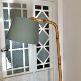 Rattan floor lamp