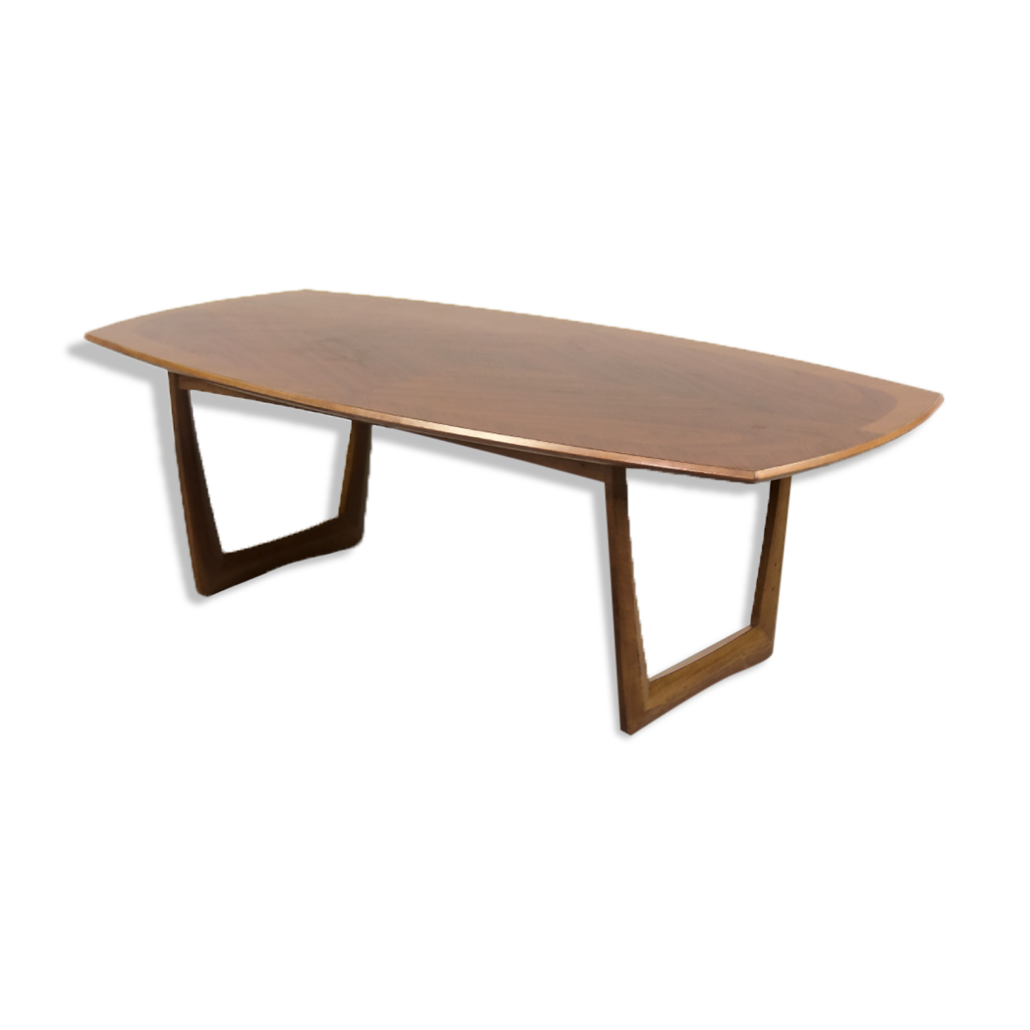 German walnut coffee table from Kondor Möbel, 1960