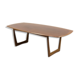German walnut coffee table from Kondor Möbel, 1960
