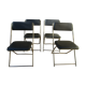 Lot of 4 folding chairs 70s