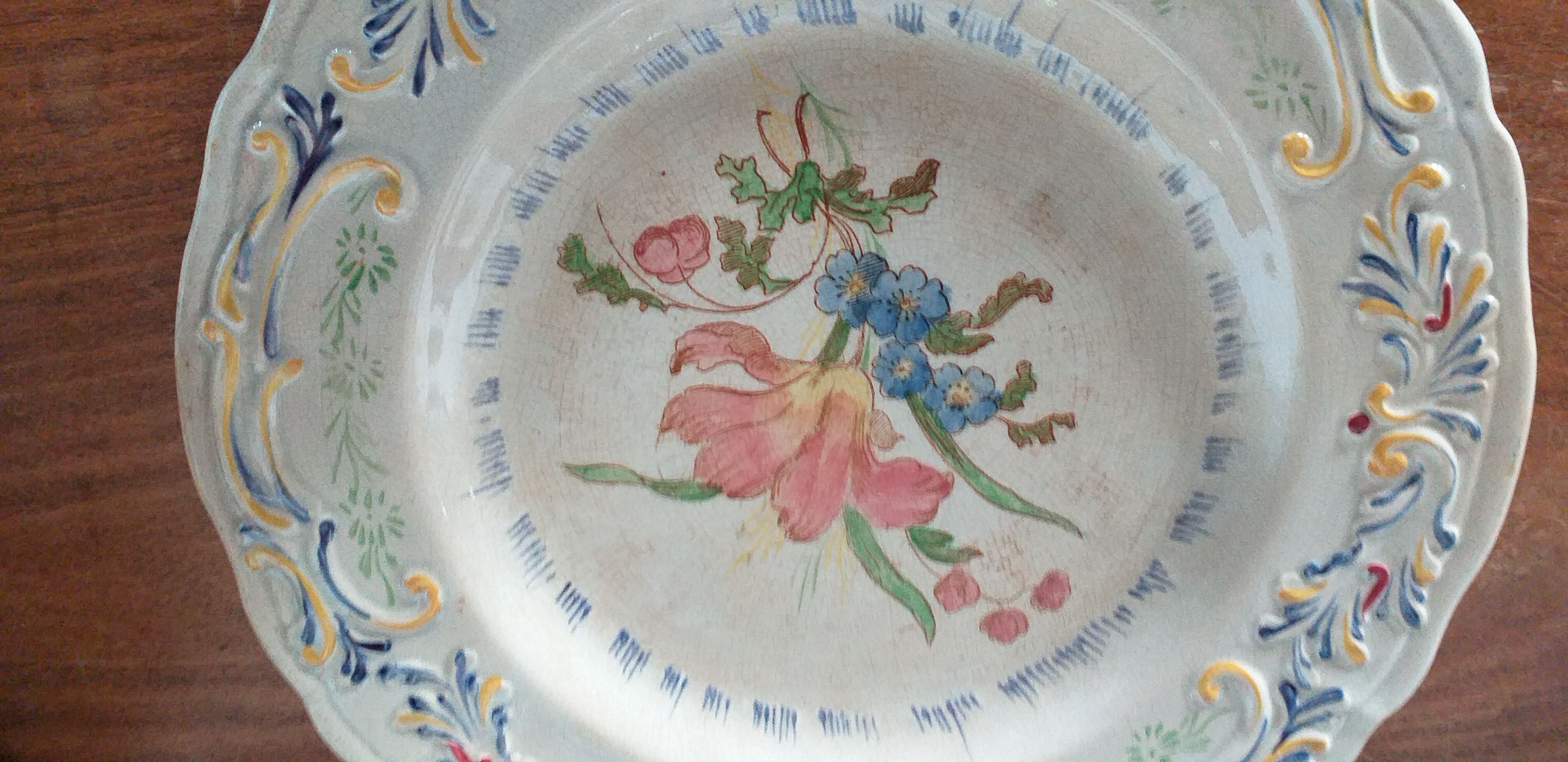 Creil and Montereau porcelain plates