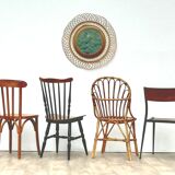 Lot of 6 vintage depareillees chairs