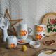 Coffee tea porcelain of retro 70s paris