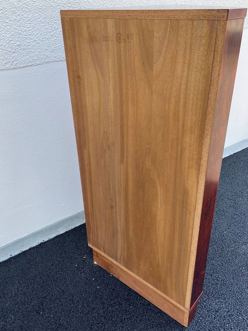 Vintage Scandinavian Wahl Iversen corner cabinet in Rio rosewood 1960