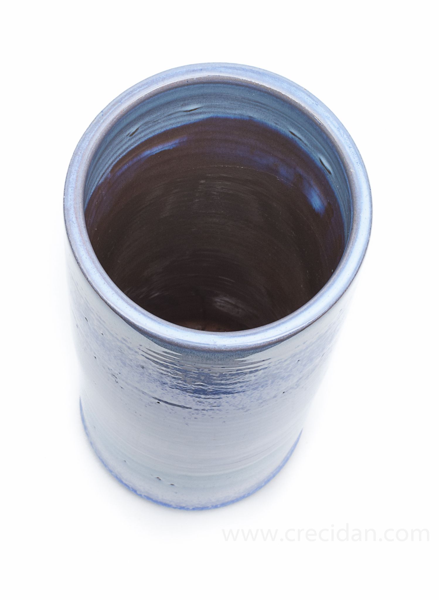 Vase bleu émaillé