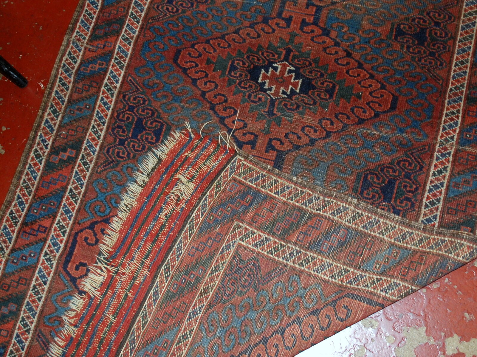 Tapis ancien Afghan Baluch fait main 76cm X 181cm 1900s