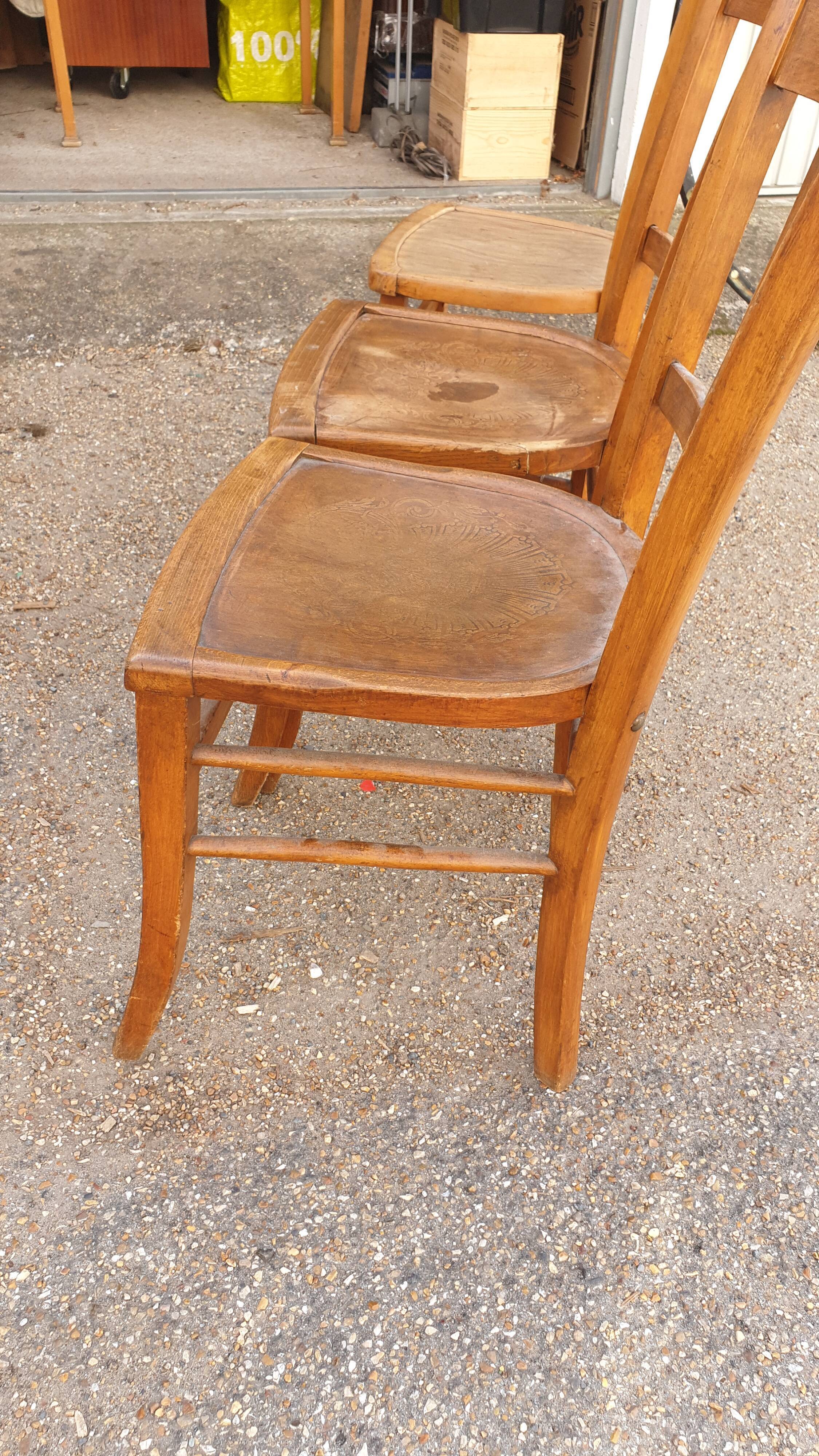 Set of 3 bistro chairs