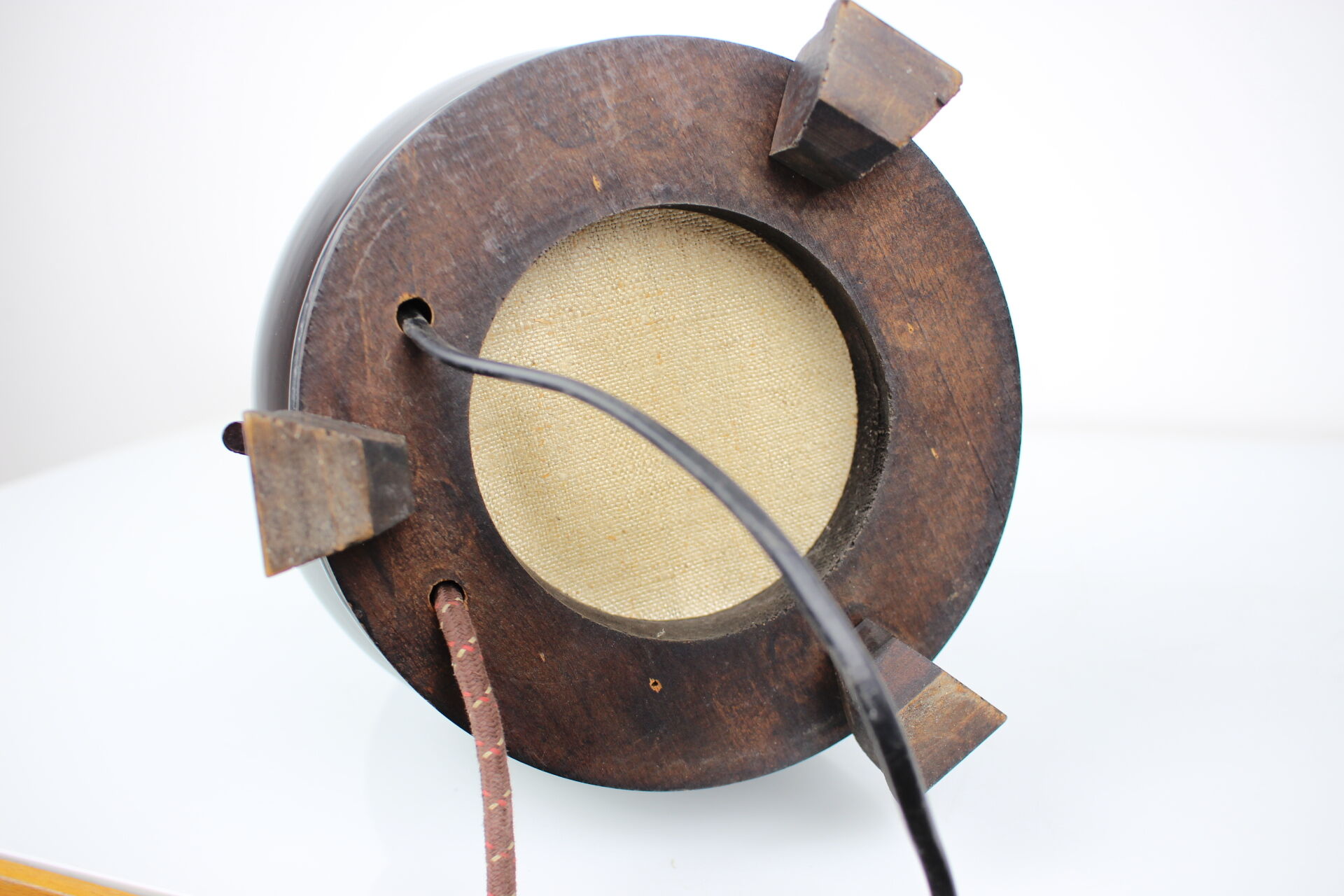 Art Deco lamp with loudspeaker, Stilton, 1930s, Czechoslovakia