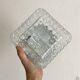 New Vintage Square Molded Glass Ceiling Light