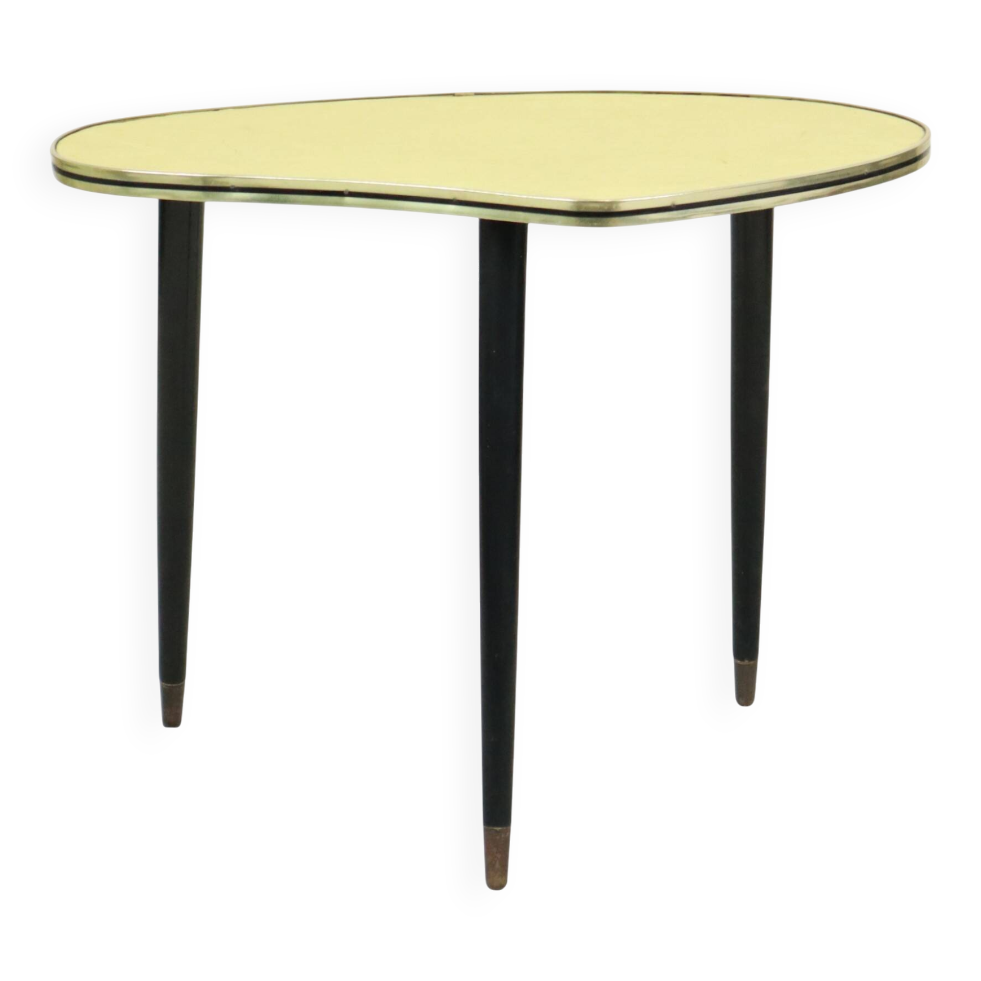 Table de plante rockabilly vintage années 1950 avec pieds coniques