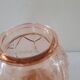 Molded pink glass vase – Art Deco style 1930s