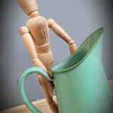 Green enamelled broc