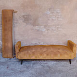 Vintage sofa 3 places yellow