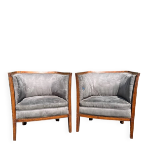 une. Paire de fauteuil,