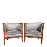 Une. Paire de fauteuil, cabriolet.