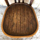 Chair bistrot baumann dark wood 70s vintage #a201