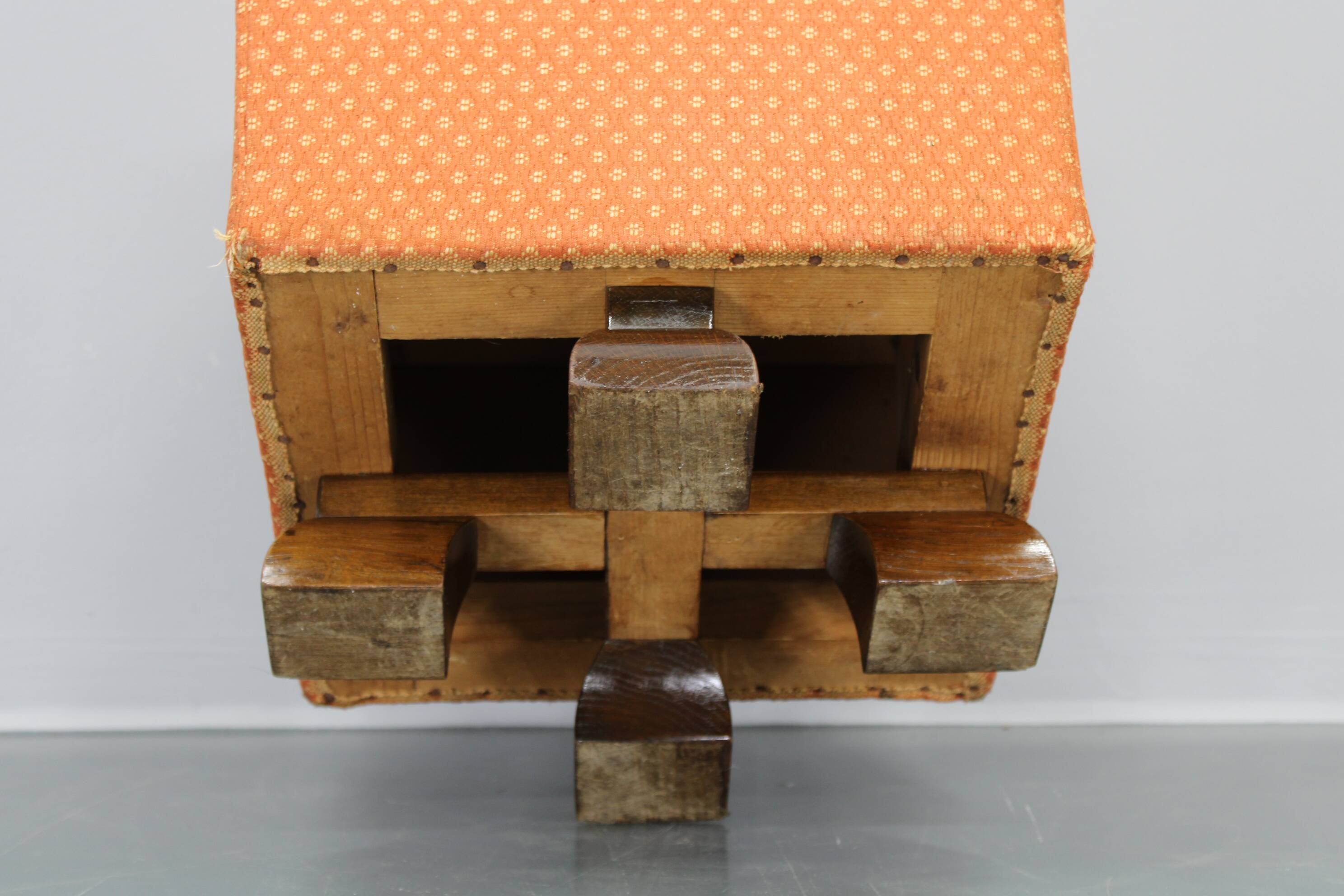 1930s Art Deco Tabouret, Czechoslovak