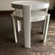 Pair of nesting coffee tables, space age Italian design 1960 Kastilia.