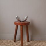 Candle holder candlestick candelabra in aluminum silver metal scandinavian design decorative object