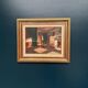 Original Swedish Oil on Canvas – “Interior” by Fritz Jacobson – Signed
