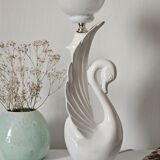 Vintage swan table lamp