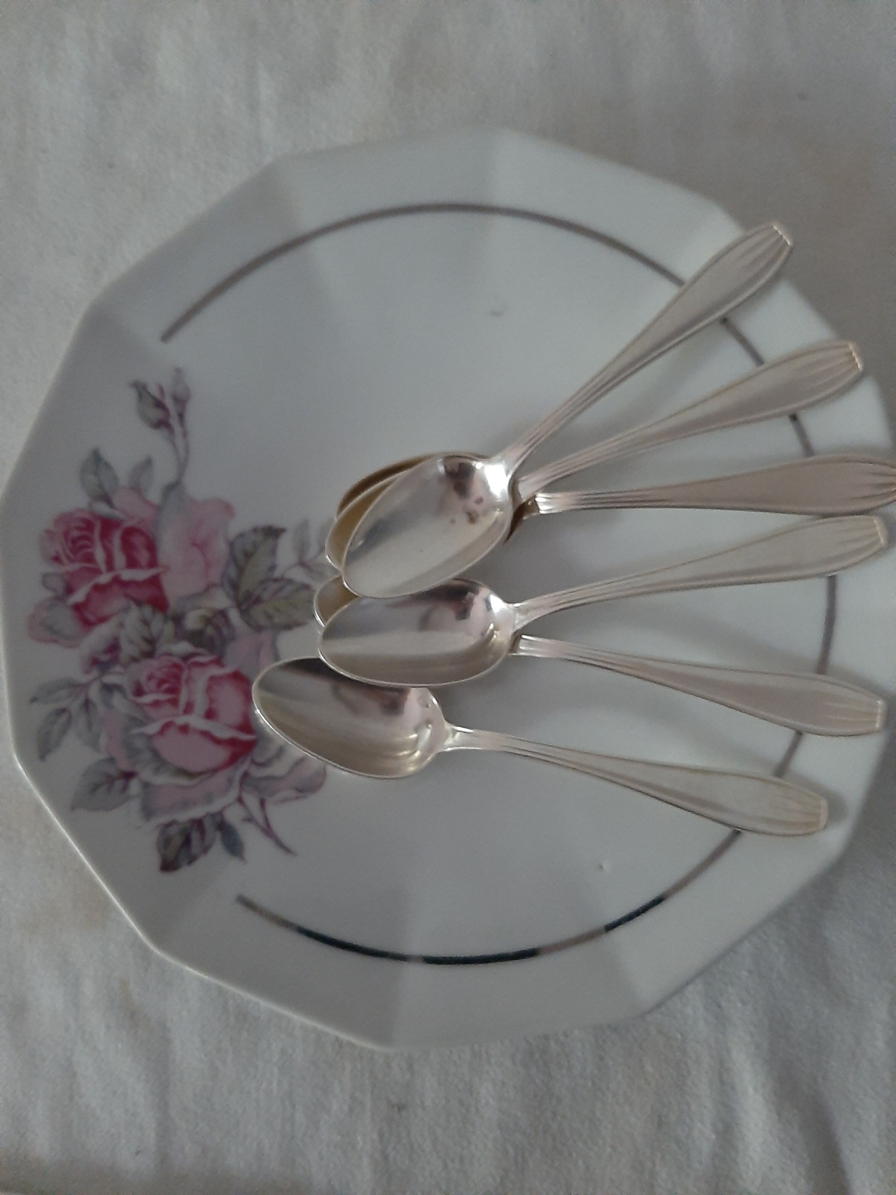 6 silver spoons Art Deco Sfam