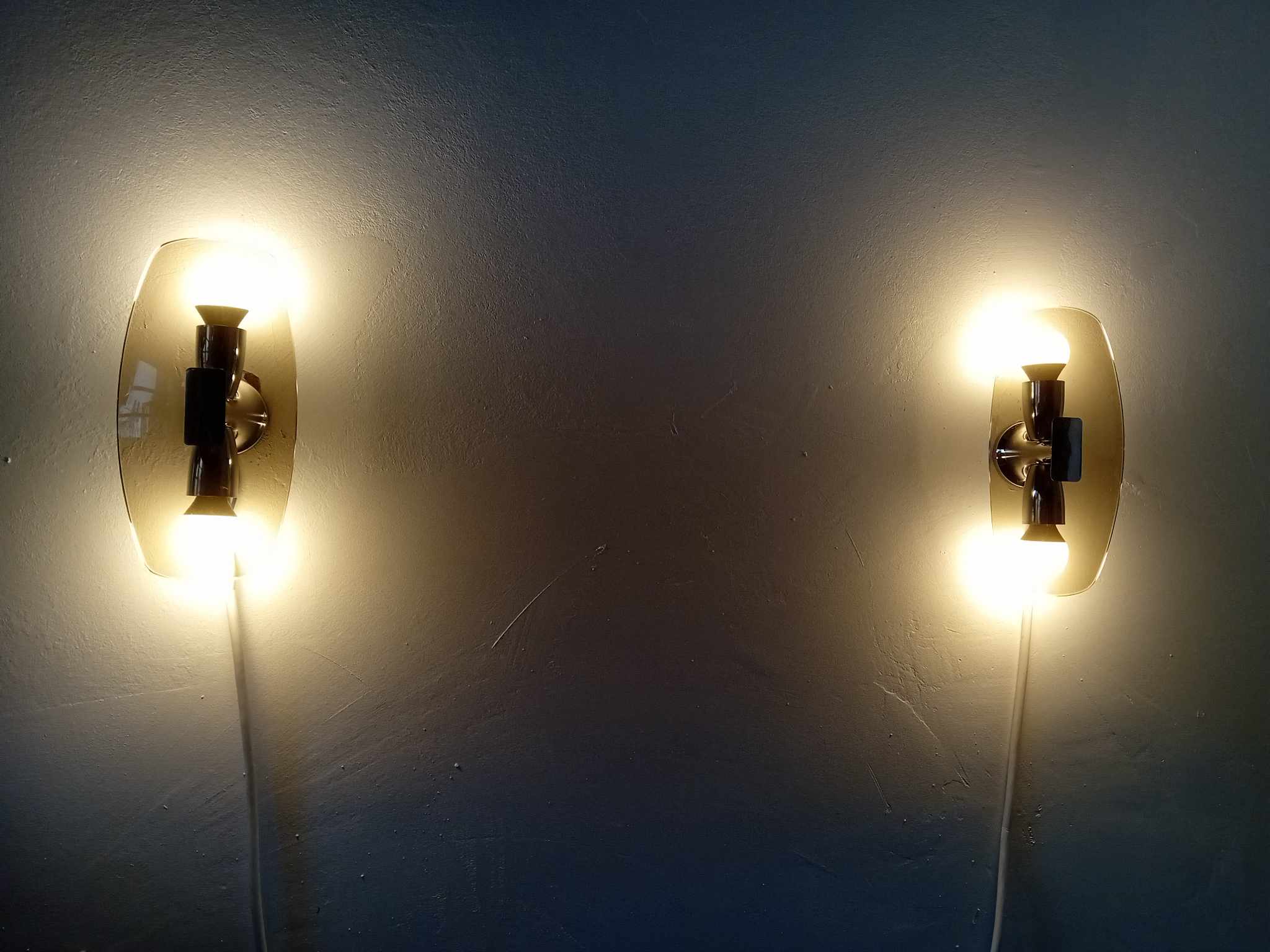 Pair of wall lamps murano 70s