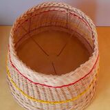 60s rattan lampshade