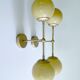 Paire de grandes appliques Art Déco en verre