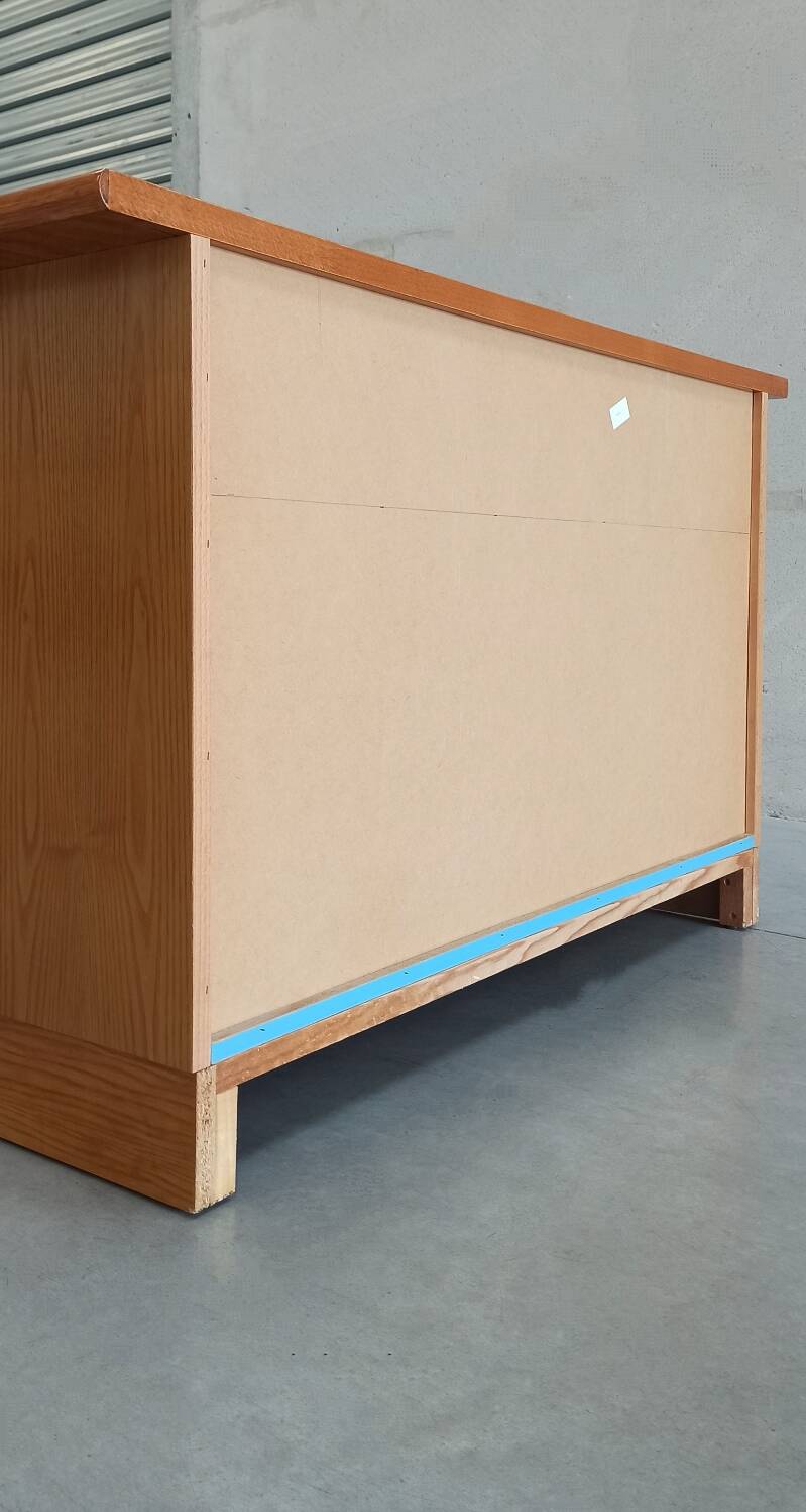 Vintage chest of drawers with bamboo and rattan details